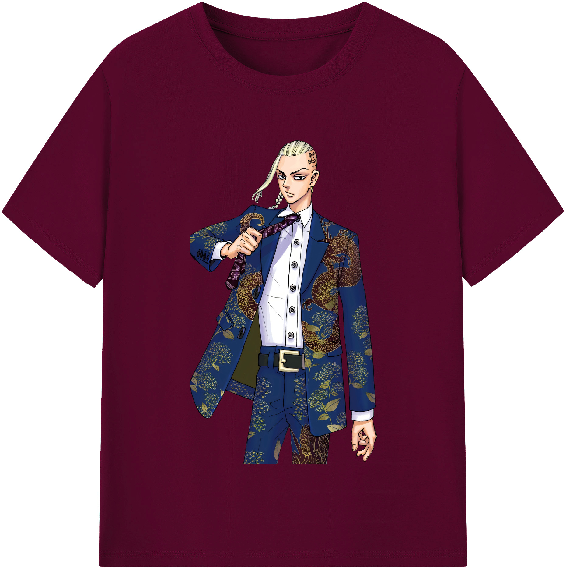 （画像用） 東京リベンジャーズ Tokyo Revengers レディースカジュアルプリントTシャツ（綿100％）